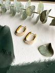 Pearl Oval Hoops
