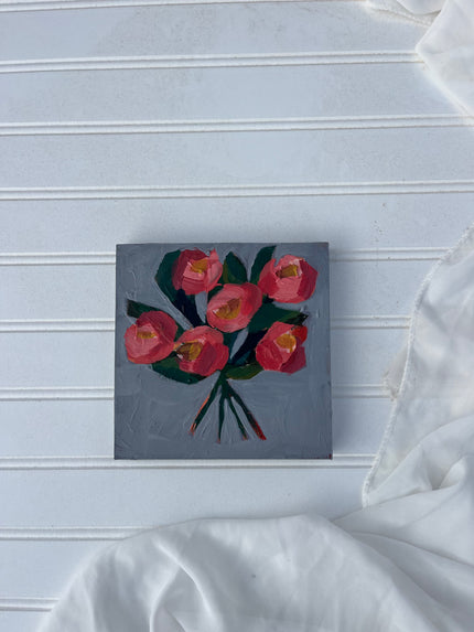 6x6 Original on wood panel - 