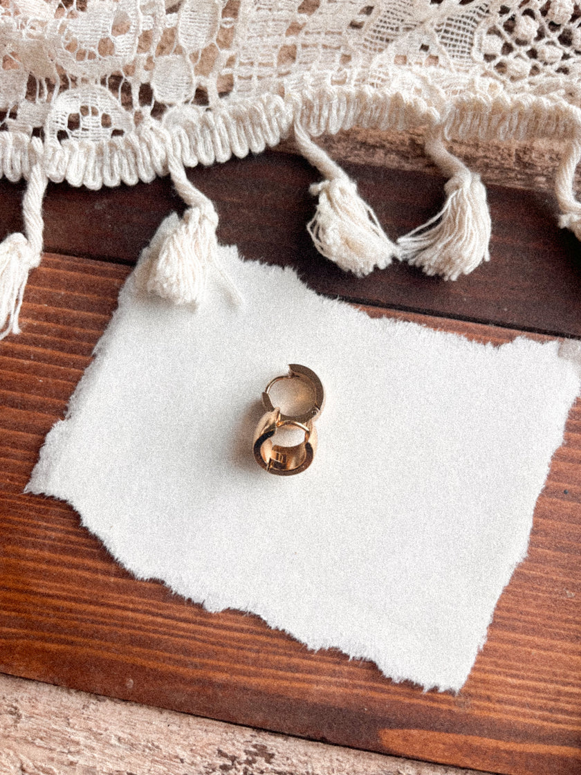 EVERYDAY Huggies - 14k gold plated hoops - nickel free - tarnish resistant