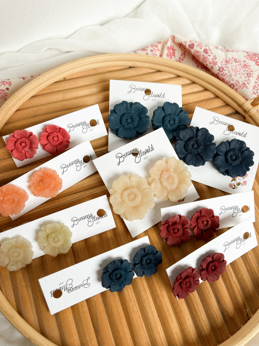 Poppy Studs (Big & Small)