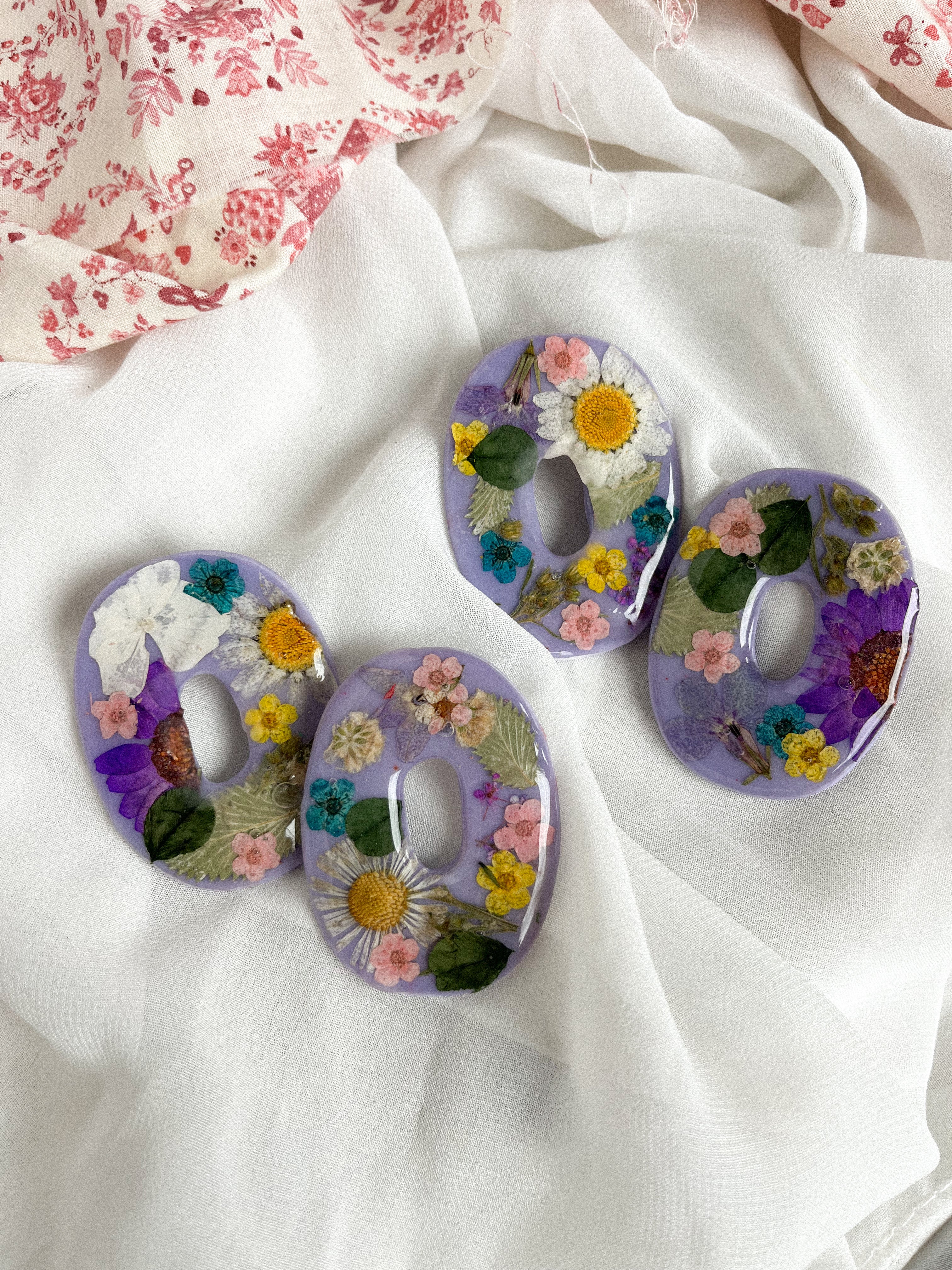 Purple Milk Base w/ Pressed Flowers