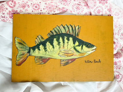 8 x 11.5 Original on wood panel - 