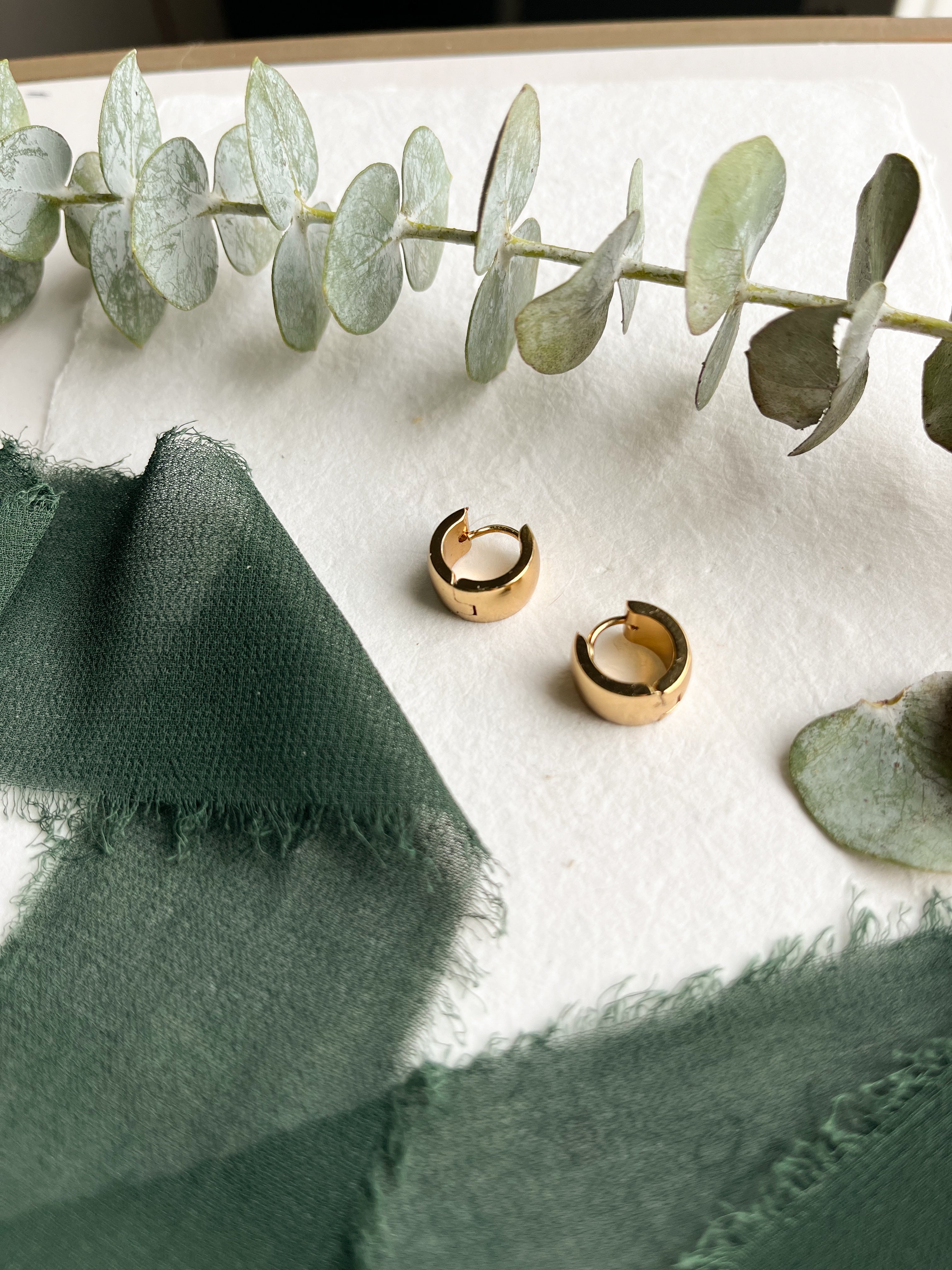 EVERYDAY Huggies - 14k gold plated hoops - nickel free - tarnish resistant