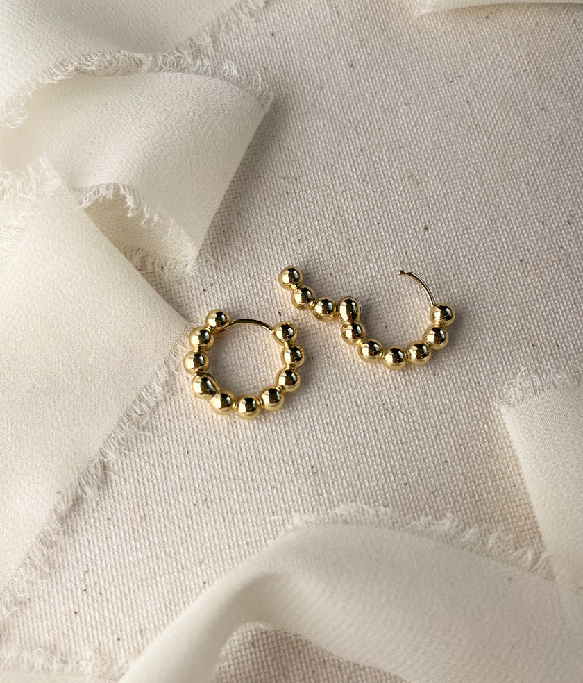 Hoop - Celeste - Nickel Free - 18K gold plated