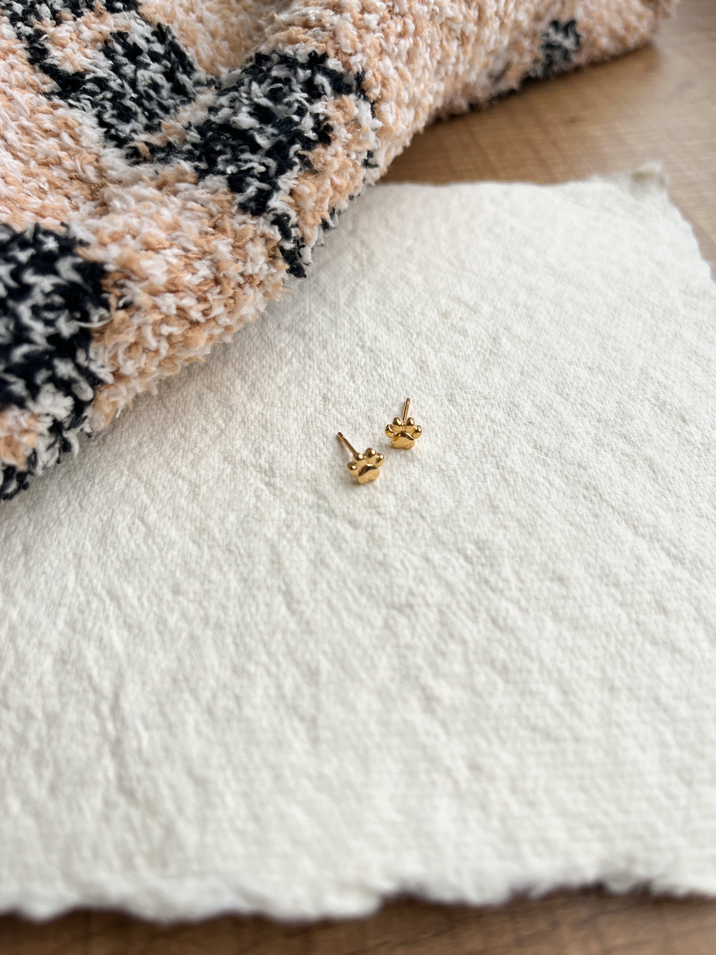 Tiger Paw Studs - 18k gold plated
