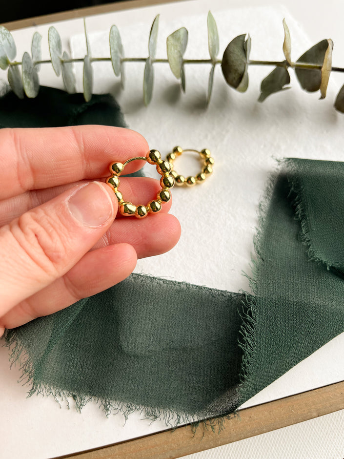 Hoop - Celeste - Nickel Free - 18K gold plated