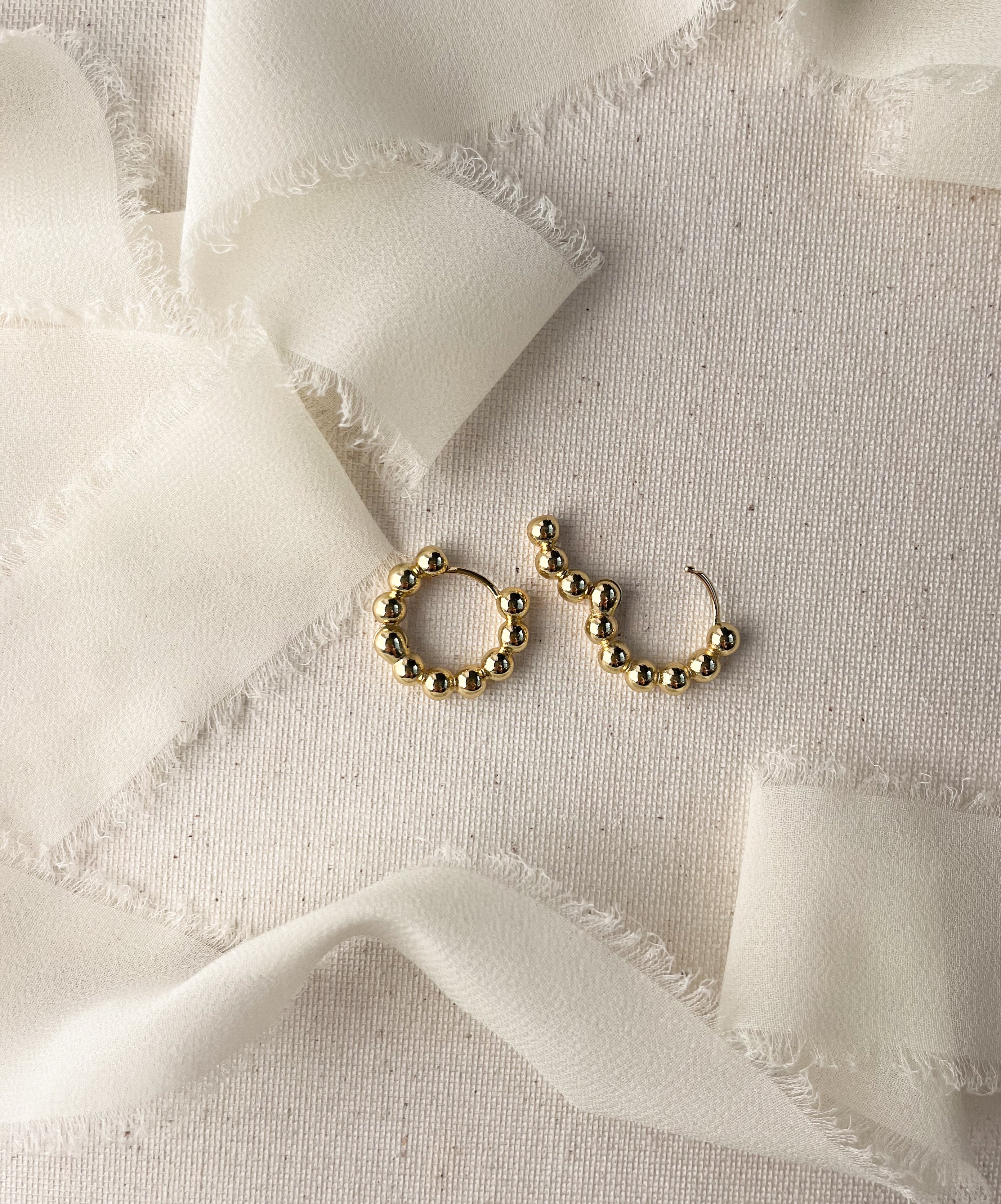 Hoop - Celeste - Nickel Free - 18K gold plated