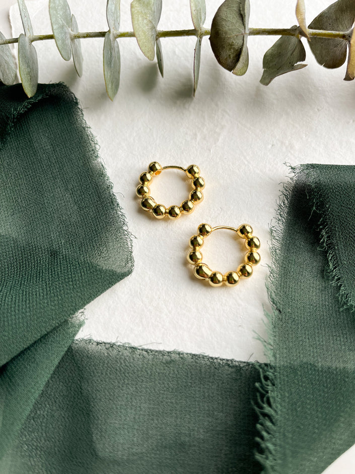 Hoop - Celeste - Nickel Free - 18K gold plated