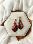 Berry Dangles w/ Pressed Flowers