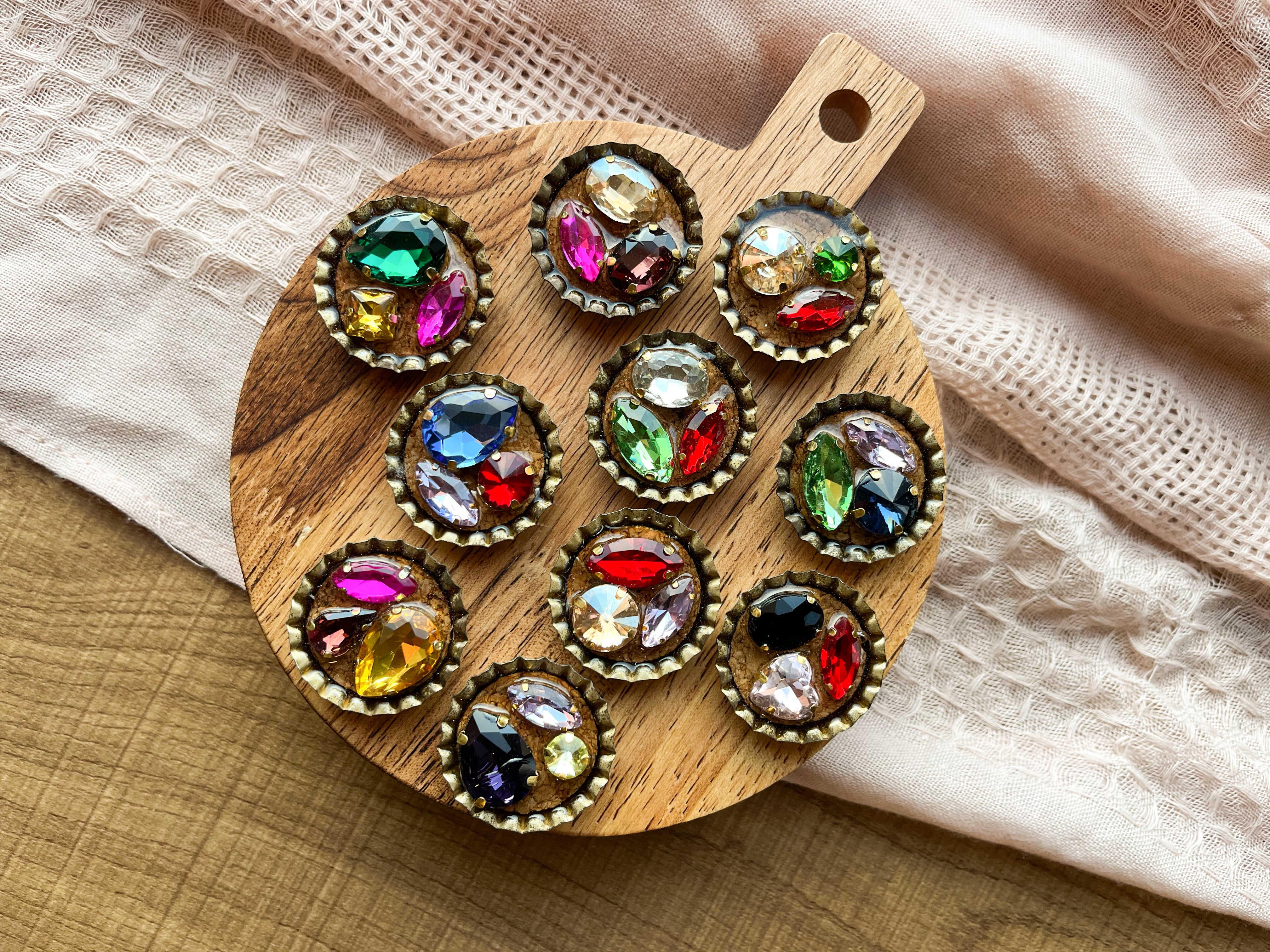 Bejeweled Magnets