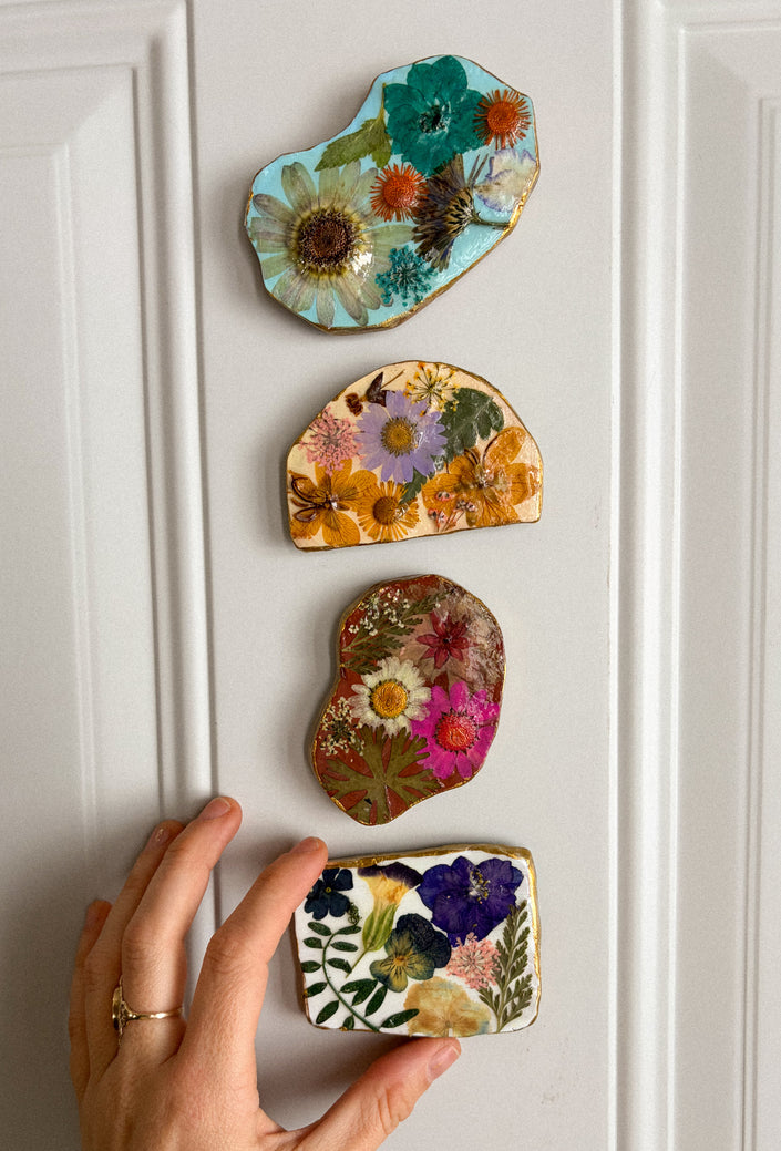 Pressed Flower Magnet